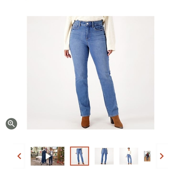 Nydj Curve Shaper Marilyn Straight Leg Jeans-Lovesick Regular - Picture 1 of 9